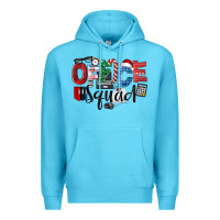 Ocean Blue Office Squad Christmas Premium Hoodie - LillyAllenDesigns