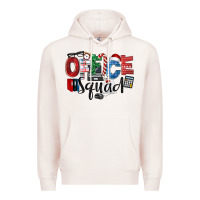 Pale Pink Office Squad Christmas Premium Hoodie - LillyAllenDesigns