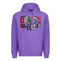 Purple Office Squad Christmas Premium Hoodie - LillyAllenDesigns