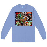 Colony Blue christmas reinder Long Sleeve Tee - JahusDesignShop