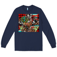 Navy christmas reinder Long Sleeve Tee - JahusDesignShop