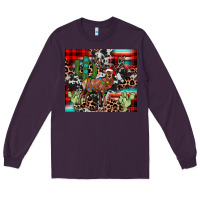Plum christmas reinder Long Sleeve Tee - JahusDesignShop