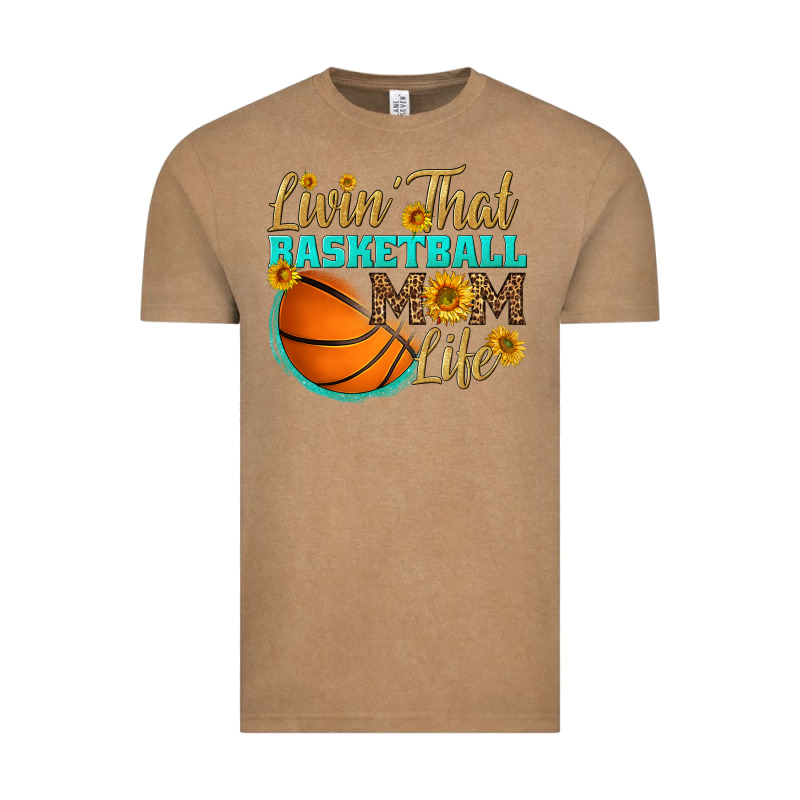 Livin' That Basketball Mom Life Vintage Tee by HRA Design Shop | Teevron