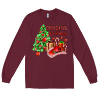 Burgundy Cowgirl Christmas Long Sleeve Tee - AdoDesignShop