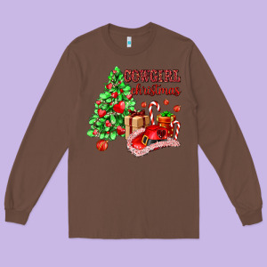 Cowgirl Christmas Long Sleeve Tee Designed By Adodesignshop