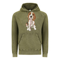 Vintage Olive beagle Vintage Hoodie - RanaPortraitStore