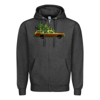 Charcoal Heather christmas vacation car Zipper Hoodie - Jasminsmagicworld