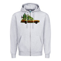 Heather Grey christmas vacation car Zipper Hoodie - Jasminsmagicworld