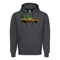 Smoke christmas vacation car Zipper Hoodie - Jasminsmagicworld