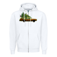 White christmas vacation car Zipper Hoodie - Jasminsmagicworld
