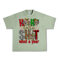 Oil Green ho ho holly shit what a year Urban Heavy Tee - FaDigitalArtStudio