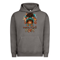 Pigment Tornado American Football Mom Afro Messy Bun Urban Hoodie - texasbilliewilder
