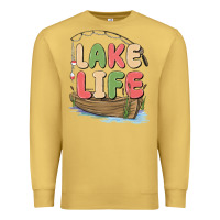 Antique Gold lake life Premium Sweatshirt - MaliasSmallBusiness
