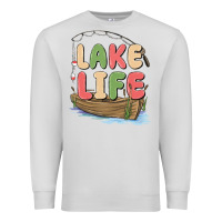 Dove Grey lake life Premium Sweatshirt - MaliasSmallBusiness