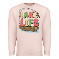 Pale Pink lake life Premium Sweatshirt - MaliasSmallBusiness