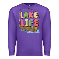 Purple lake life Premium Sweatshirt - MaliasSmallBusiness