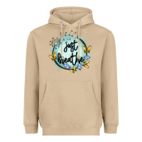 Mushroom just breathe Heavyweight Hoodie - MaliasSmallBusiness