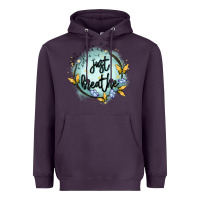 Plum just breathe Heavyweight Hoodie - MaliasSmallBusiness