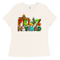 Bone feliz navidad sombrero Ladies Tee - AdoDesignShop
