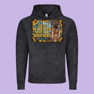 Life Is Better With A Shepperd Vintage Hoodie Designed By Ranaportraitstore
