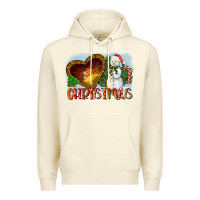 Sandshell Christmas Snowman Premium Hoodie - LillyAllenDesigns