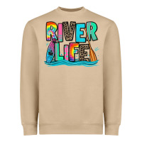 Mushroom river life kayaking Heavyweight Sweatshirt - Zillion Design Studio