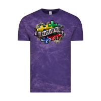 Cloud Purple austism Vintage Tee - SublimationCraftShop