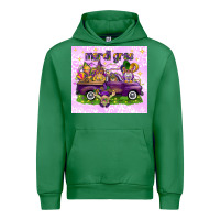 Emerald Mardi Gras with gnomes Urban Hoodie - NancyCooperArtShop