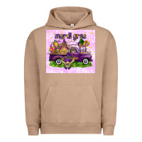 Pigment Burro Mardi Gras with gnomes Urban Hoodie - NancyCooperArtShop