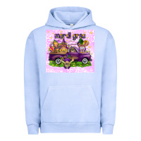 Pigment Grape Ice Mardi Gras with gnomes Urban Hoodie - NancyCooperArtShop
