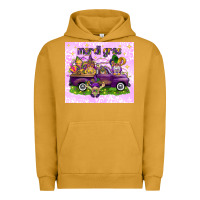 Pigment Peanut Butter Mardi Gras with gnomes Urban Hoodie - NancyCooperArtShop