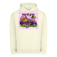 Pigment Pistachio Mardi Gras with gnomes Urban Hoodie - NancyCooperArtShop