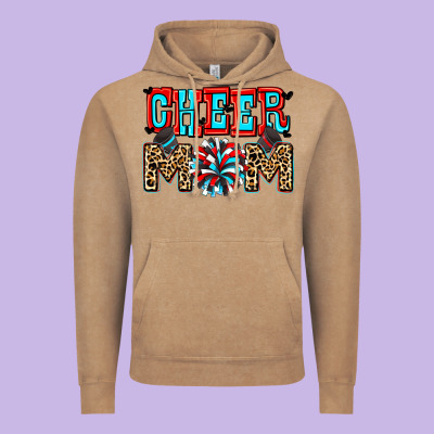 Cheer Mom Vintage Hoodie Designed By Zillion Design Studio