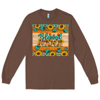 Chestnut Blessed mama Long Sleeve Tee - Artiststas