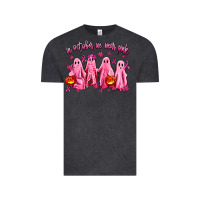 Vintage Black in october we wear pink ghosts Vintage Tee - AdoDesignShop