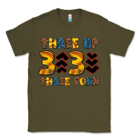 Army Green three up three down softball Classic Tee - AdoDesignShop
