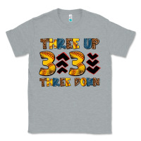 Heather Grey three up three down softball Classic Tee - AdoDesignShop