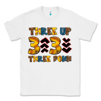 White three up three down softball Classic Tee - AdoDesignShop