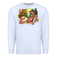 White i just smile and say god bless Premium Sweatshirt - NancyCooperArtShop