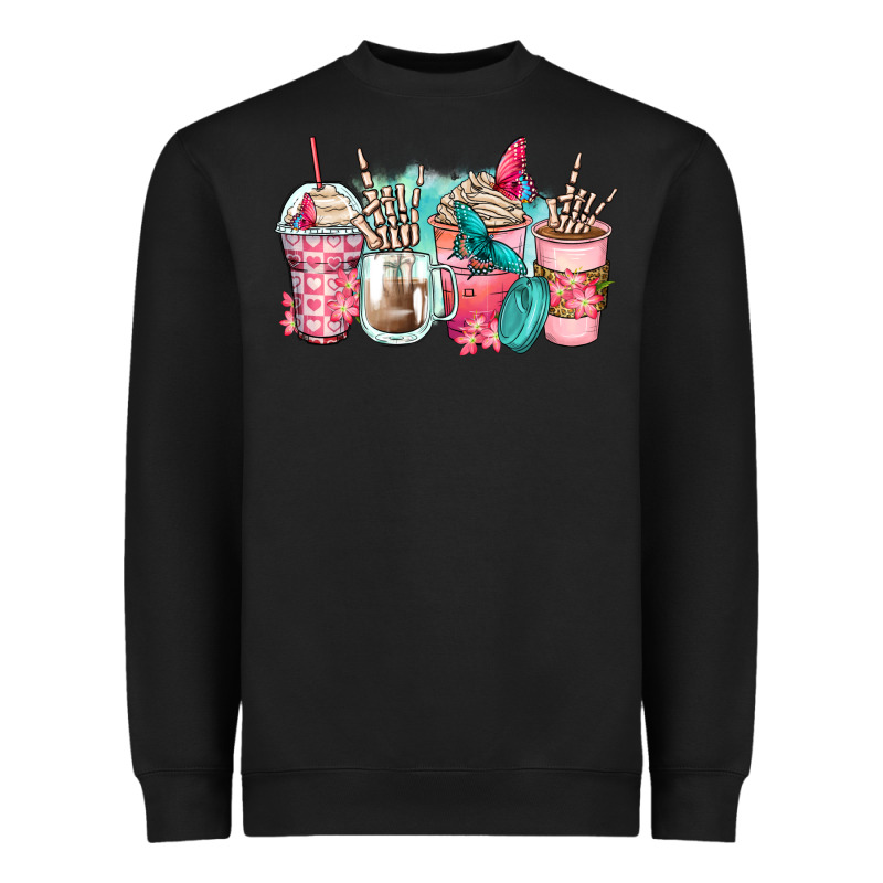 Rock Hand Coffee Cups Heavyweight Sweatshirt by Zillion Design Studio | Teevron