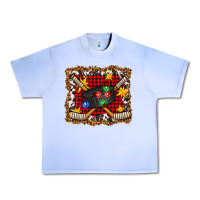 Grape Ice hockey christmas with lights and stars Urban Heavy Tee - FaDigitalArtStudio