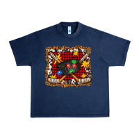 Navy hockey christmas with lights and stars Urban Heavy Tee - FaDigitalArtStudio