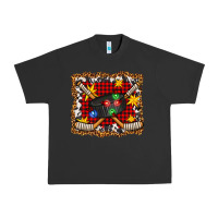 Pigment Black hockey christmas with lights and stars Urban Heavy Tee - FaDigitalArtStudio