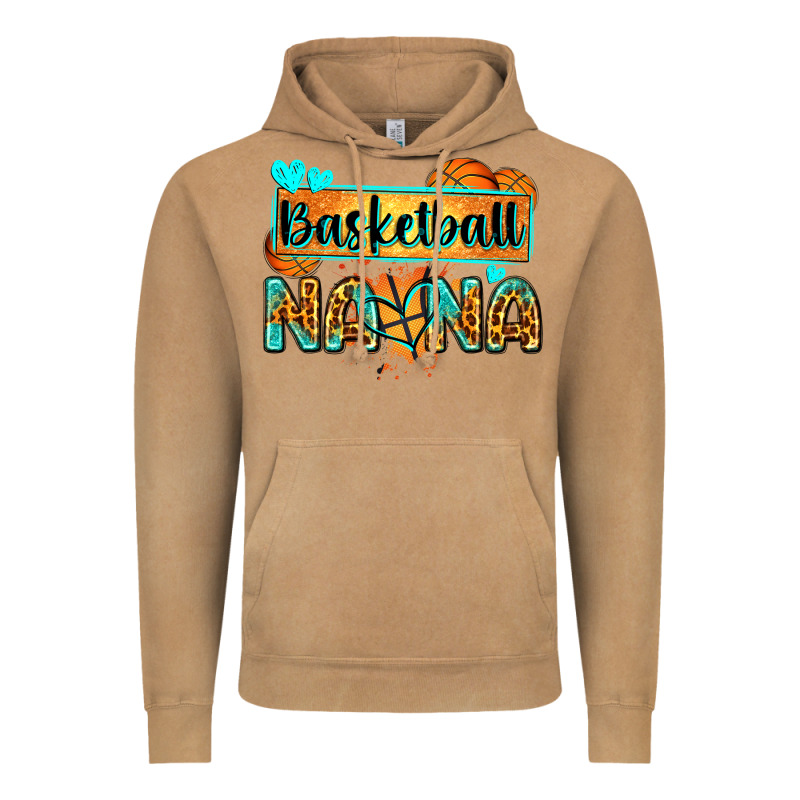 Basketball Nana With Leopard Vintage Hoodie by Zillion Design Studio | Teevron