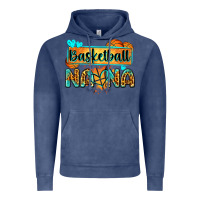 Vintage Denim basketball nana with leopard Vintage Hoodie - Zillion Design Studio