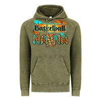 Vintage Olive basketball nana with leopard Vintage Hoodie - Zillion Design Studio