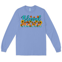 Colony Blue Blessed Mama Long Sleeve Tee - Artiststas