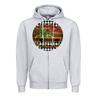 Heather Grey Christmas vacation car Christmas Zipper Hoodie - Jasminsmagicworld