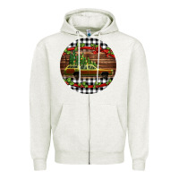 Oatmeal Heather Christmas vacation car Christmas Zipper Hoodie - Jasminsmagicworld