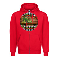Red Christmas vacation car Christmas Zipper Hoodie - Jasminsmagicworld